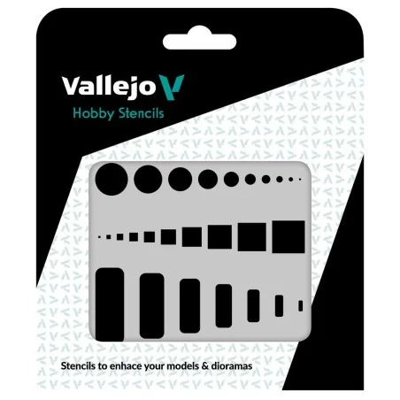 Vallejo Stencils: Access Trap Doors 125 x 125 mm - Vallejo ST-AIR003
