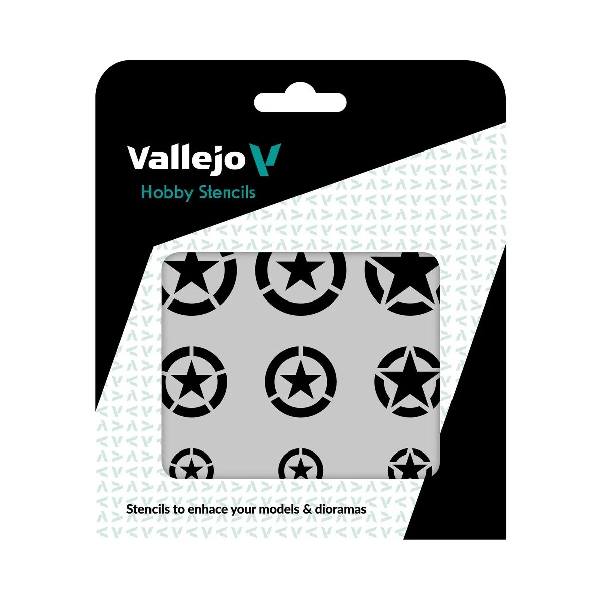 Vallejo Stencils: USAF Marks 125 x 125 mm - Vallejo ST-AIR004 Vallejo Stencils: USAF Marks 125 x 125 mm - Vallejo ST-AIR004