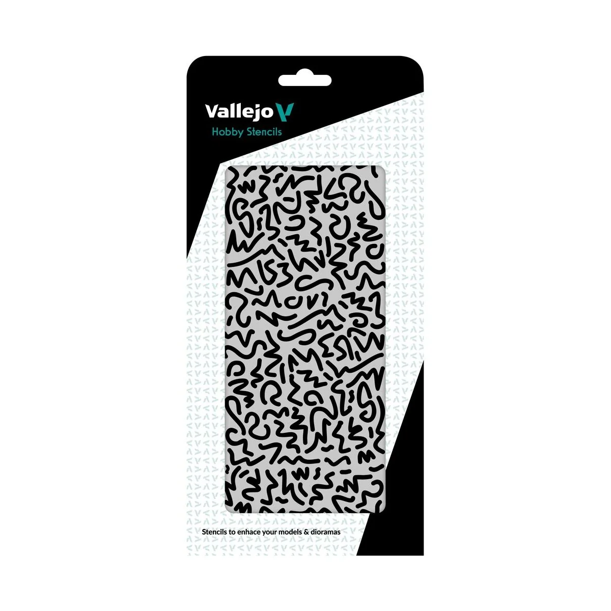Vallejo Stencils: Luftwaffe WWII Shingles Camo 125 x 250 mm - Valle...