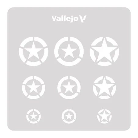 Vallejo Stencils: USAF Marks 125 x 125 mm - Vallejo ST-AIR004