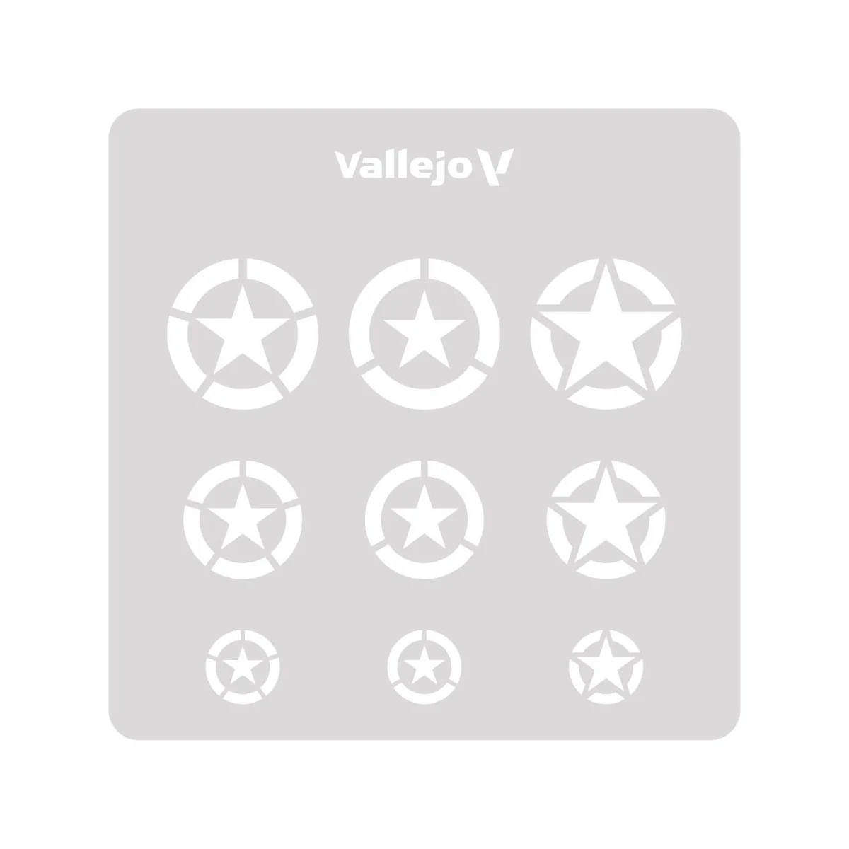 Vallejo Stencils: USAF Marks 125 x 125 mm - Vallejo ST-AIR004 Vallejo Stencils: USAF Marks 125 x 125 mm - Vallejo ST-AIR004