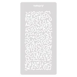 Vallejo Stencils: Luftwaffe WWII Shingles Camo 125 x 250 mm - Valle... 2