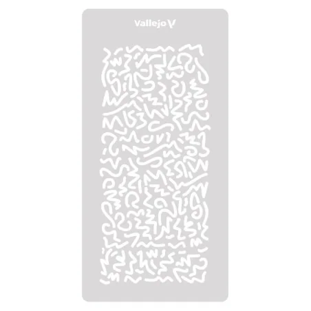 Vallejo Stencils: Luftwaffe WWII Shingles Camo 125 x 250 mm - Valle...