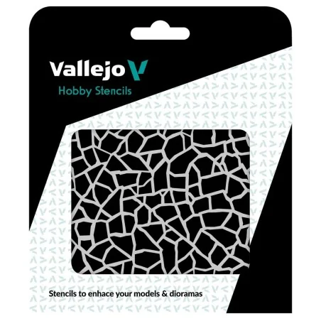 Vallejo Stencils: Giraffe Camo WWII 125 x 125 mm - Vallejo ST-CAM003