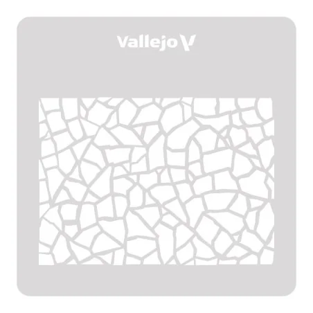Vallejo Stencils: Giraffe Camo WWII 125 x 125 mm - Vallejo ST-CAM003