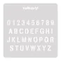 Vallejo Stencils: Stamp Font 125 x 125 mm - Vallejo ST-LET002