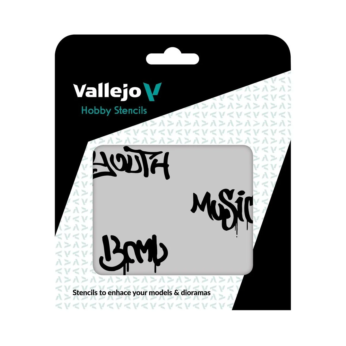 Vallejo Stencils: Street Art nº 1 125 x 125 mm - Vallejo ST-LET003 Vallejo Stencils: Street Art nº 1 125 x 125 mm - Vallejo ST-LET003