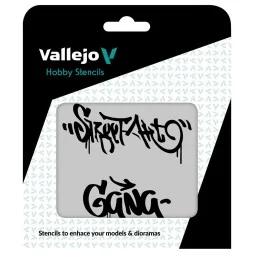 Vallejo Stencils: Street Art nº 2 125 x 125 mm - Vallejo ST-LET004