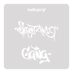 Vallejo Stencils: Street Art nº 2 125 x 125 mm - Vallejo ST-LET004 2