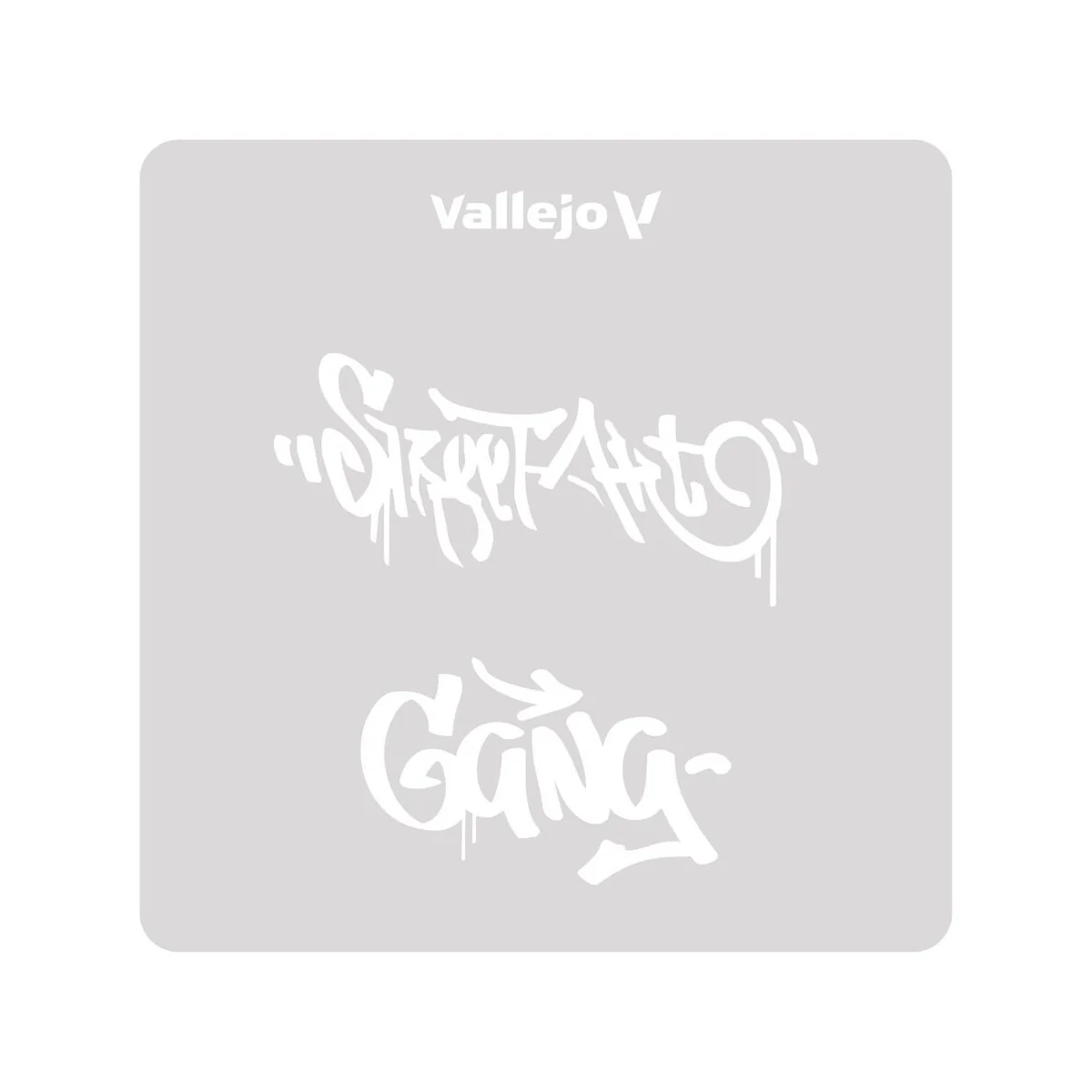 Vallejo Stencils: Street Art nº 2 125 x 125 mm - Vallejo ST-LET004 Vallejo Stencils: Street Art nº 2 125 x 125 mm - Vallejo ST-LET004