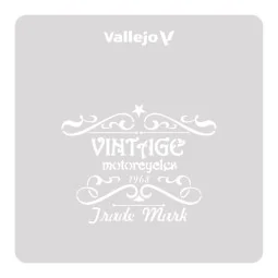 Vallejo Stencils: Vintage Motorcycles Sign 125 x 125 mm - Vallejo S... 2