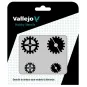 Vallejo Stencils: Gear Marks 125 x 125 mm - Vallejo ST-SF001 Vallejo Stencils: Gear Marks 125 x 125 mm - Vallejo ST-SF001