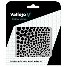 Vallejo Stencils: Circle Textures 125 x 125 mm - Vallejo ST-SF002