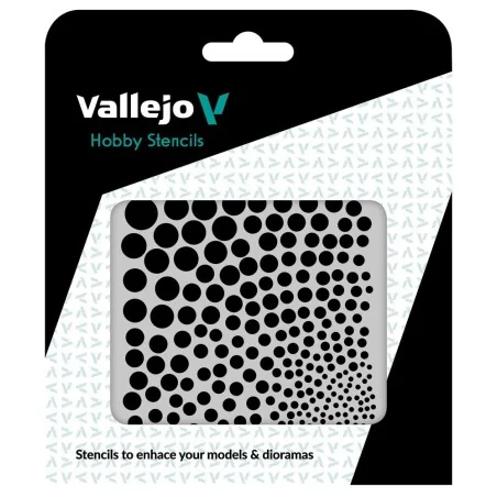 Vallejo Stencils: Circle Textures 125 x 125 mm - Vallejo ST-SF002