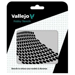 Vallejo Stencils: Distorted Honeycomb 125 x 125 mm - Vallejo ST-SF003