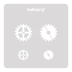 Vallejo Stencils: Gear Marks 125 x 125 mm - Vallejo ST-SF001 2