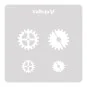 Vallejo Stencils: Gear Marks 125 x 125 mm - Vallejo ST-SF001 Vallejo Stencils: Gear Marks 125 x 125 mm - Vallejo ST-SF001