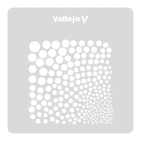 Vallejo Stencils: Circle Textures 125 x 125 mm - Vallejo ST-SF002