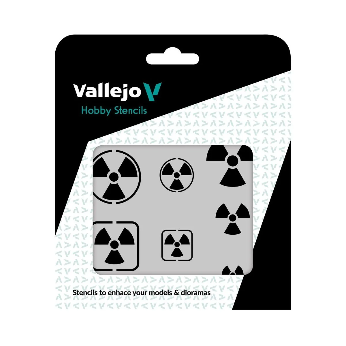 Vallejo Stencils: Radioactivity Signs 125 x 125 mm - Vallejo ST-SF005 Vallejo Stencils: Radioactivity Signs 125 x 125 mm - Vallejo ST-SF005