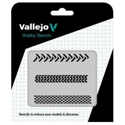 Tyre Marks 125 x 125 mm - Vallejo ST-TX002