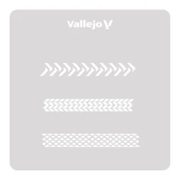 Vallejo Stencils: Tyre Marks 125 x 125 mm - Vallejo ST-TX002 2
