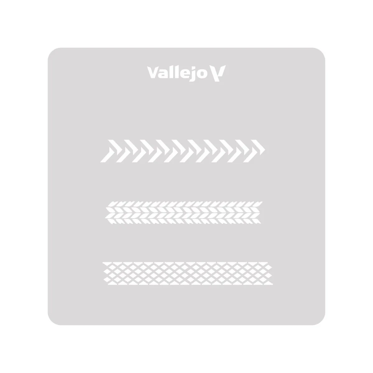 Vallejo Stencils: Tyre Marks 125 x 125 mm - Vallejo ST-TX002 Vallejo Stencils: Tyre Marks 125 x 125 mm - Vallejo ST-TX002