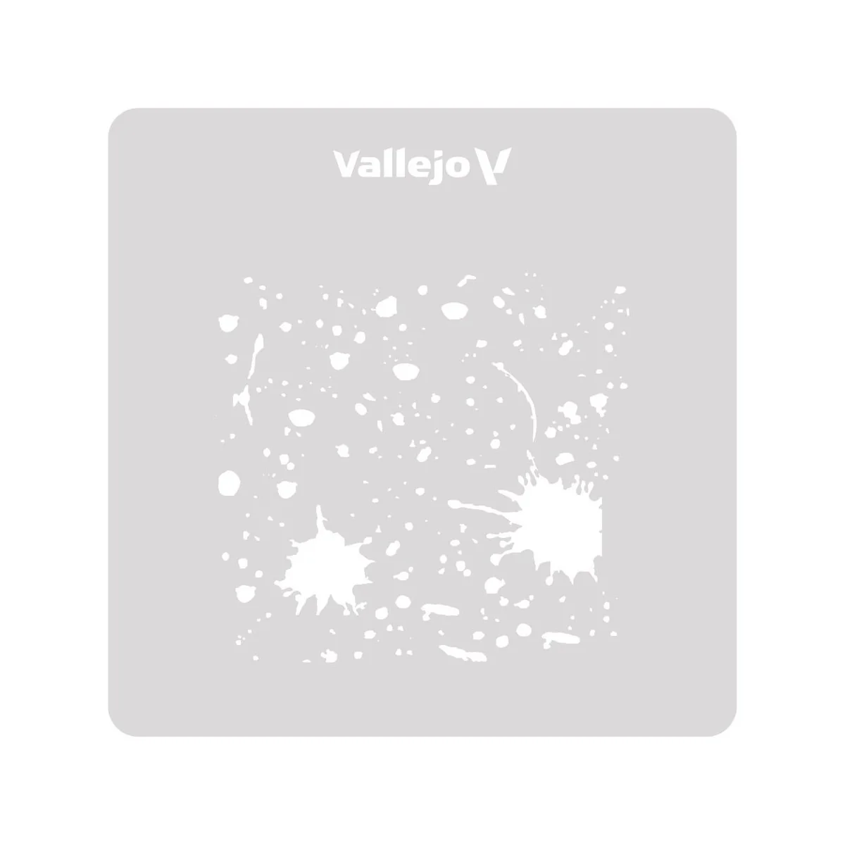 Vallejo Stencils: Splash & Stains 125 x 125 mm - Vallejo ST-TX003 Vallejo Stencils: Splash & Stains 125 x 125 mm - Vallejo ST-TX003