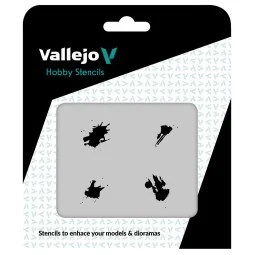 Vallejo Stencils: Petrol Spills 125 x 125 mm - Vallejo ST-TX004