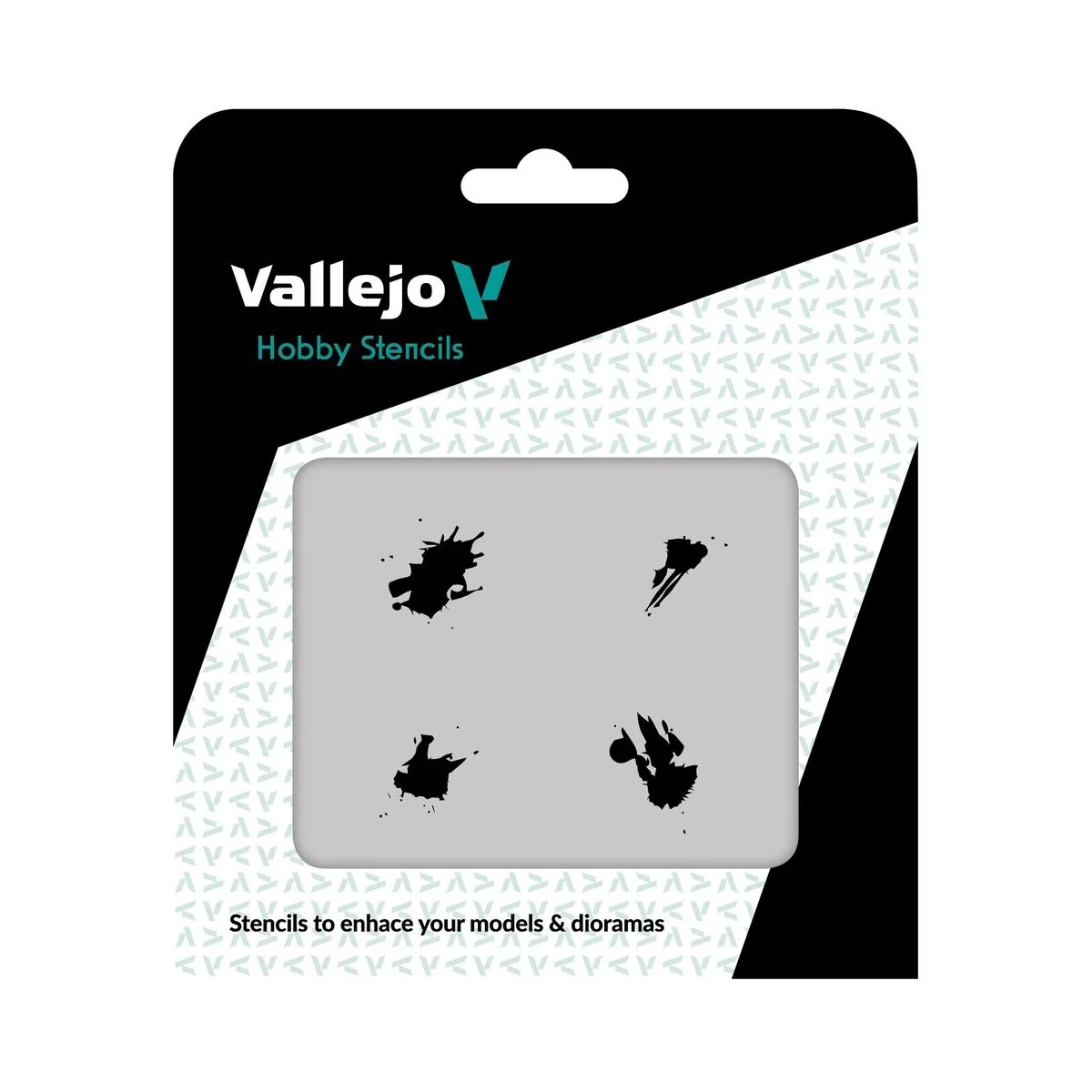 Vallejo Stencils: Petrol Spills 125 x 125 mm - Vallejo ST-TX004 Vallejo Stencils: Petrol Spills 125 x 125 mm - Vallejo ST-TX004