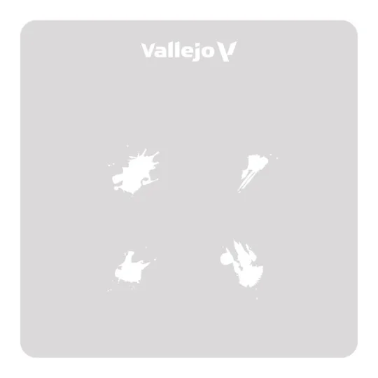 Vallejo Stencils: Petrol Spills 125 x 125 mm - Vallejo ST-TX004 Vallejo Stencils: Petrol Spills 125 x 125 mm - Vallejo ST-TX004