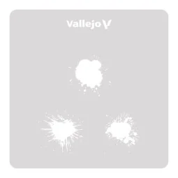 Vallejo Stencils: Paint Stains 125 x 125 mm - Vallejo ST-TX005 2