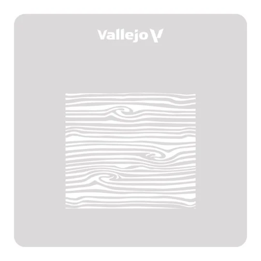 Vallejo Stencils: Wood Texture nº 2 125 x 125 mm - Vallejo ST-TX007 Vallejo Stencils: Wood Texture nº 2 125 x 125 mm - Vallejo ST-TX007