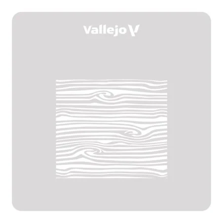 Vallejo Stencils: Wood Texture nº 2 125 x 125 mm - Vallejo ST-TX007