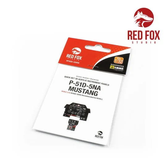 1/32 P-51D-5NA Mustang (for Revell kit), 1/32 - Red Fox Studio RFSQ...