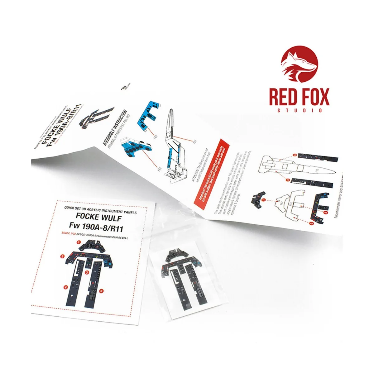 1/32 Focke-Wulf Fw190 A-8/R11 (for Revell kit), 1/32 - Red Fox Stud...