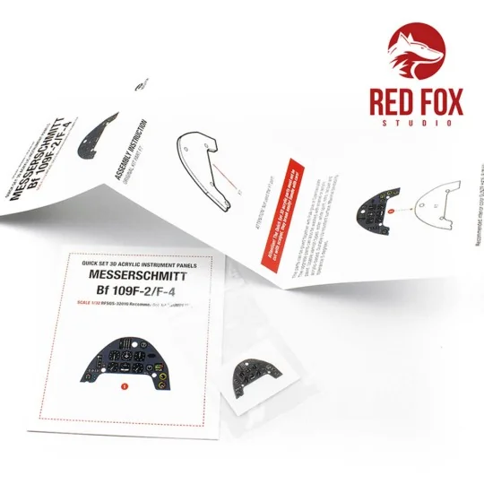 1/32 Messerschmitt Bf 109F-4 (for Trumpeter kit), 1/32 - Red Fox St...