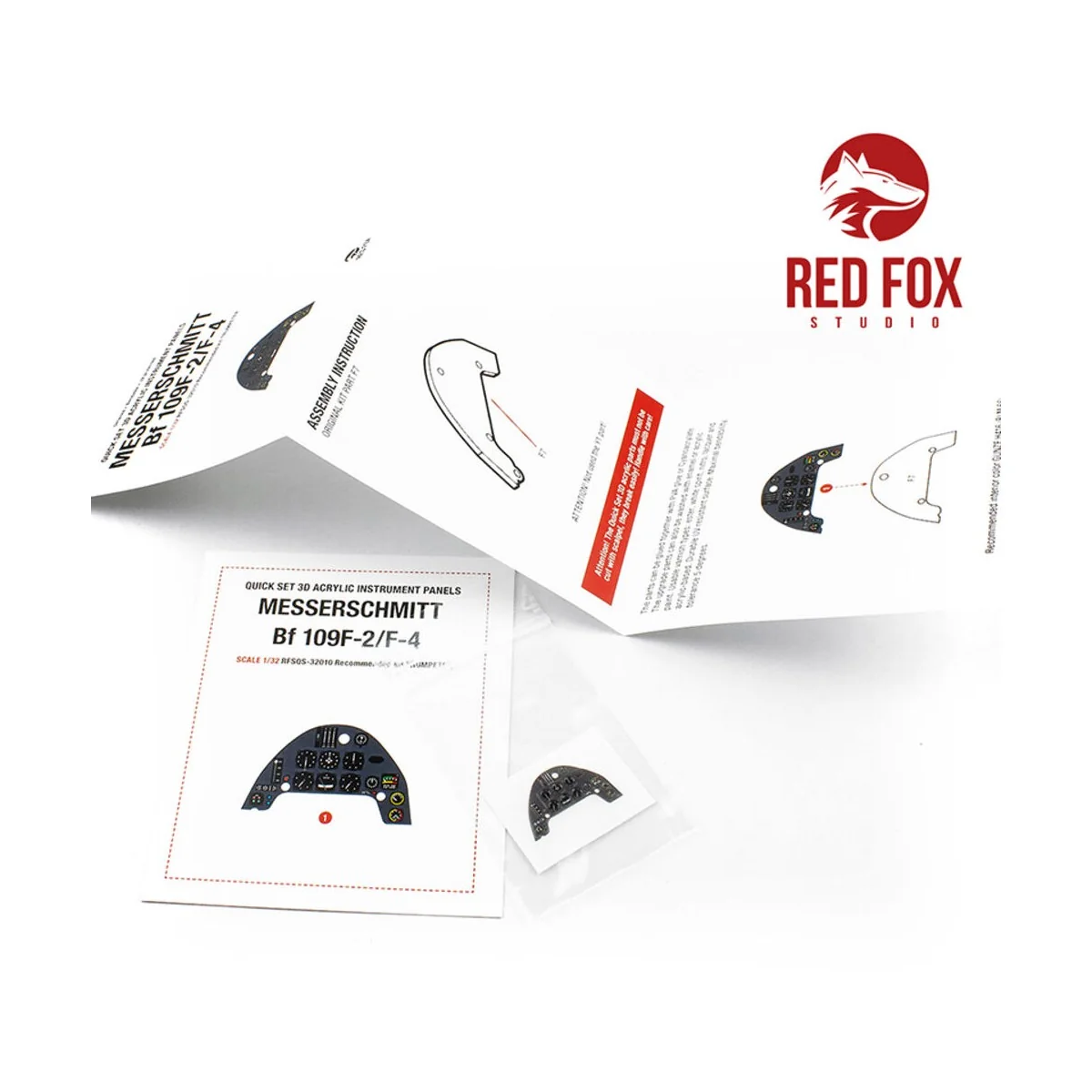 1/32 Messerschmitt Bf 109F-4 (for Trumpeter kit), 1/32 - Red Fox St...