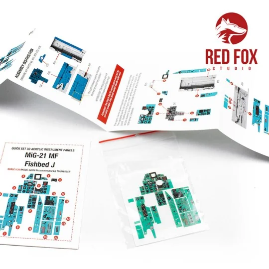 1/32 MiG-21MF Fishbed-J (for Trumpeter kit), 1/32 - Red Fox Studio ...