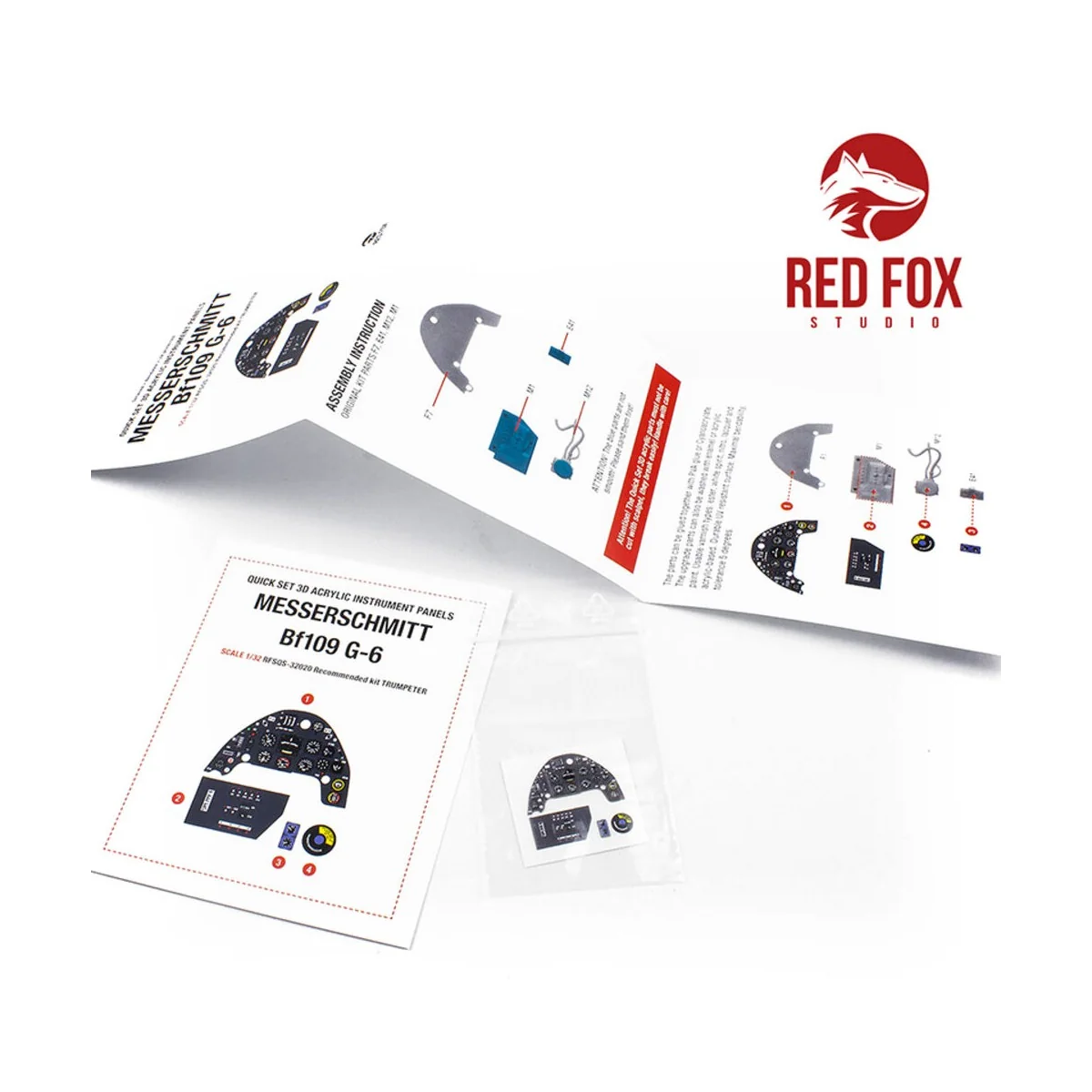 1/32 Messerschmitt Bf 109G-6 (for Trumpeter kit), 1/32 - Red Fox St...