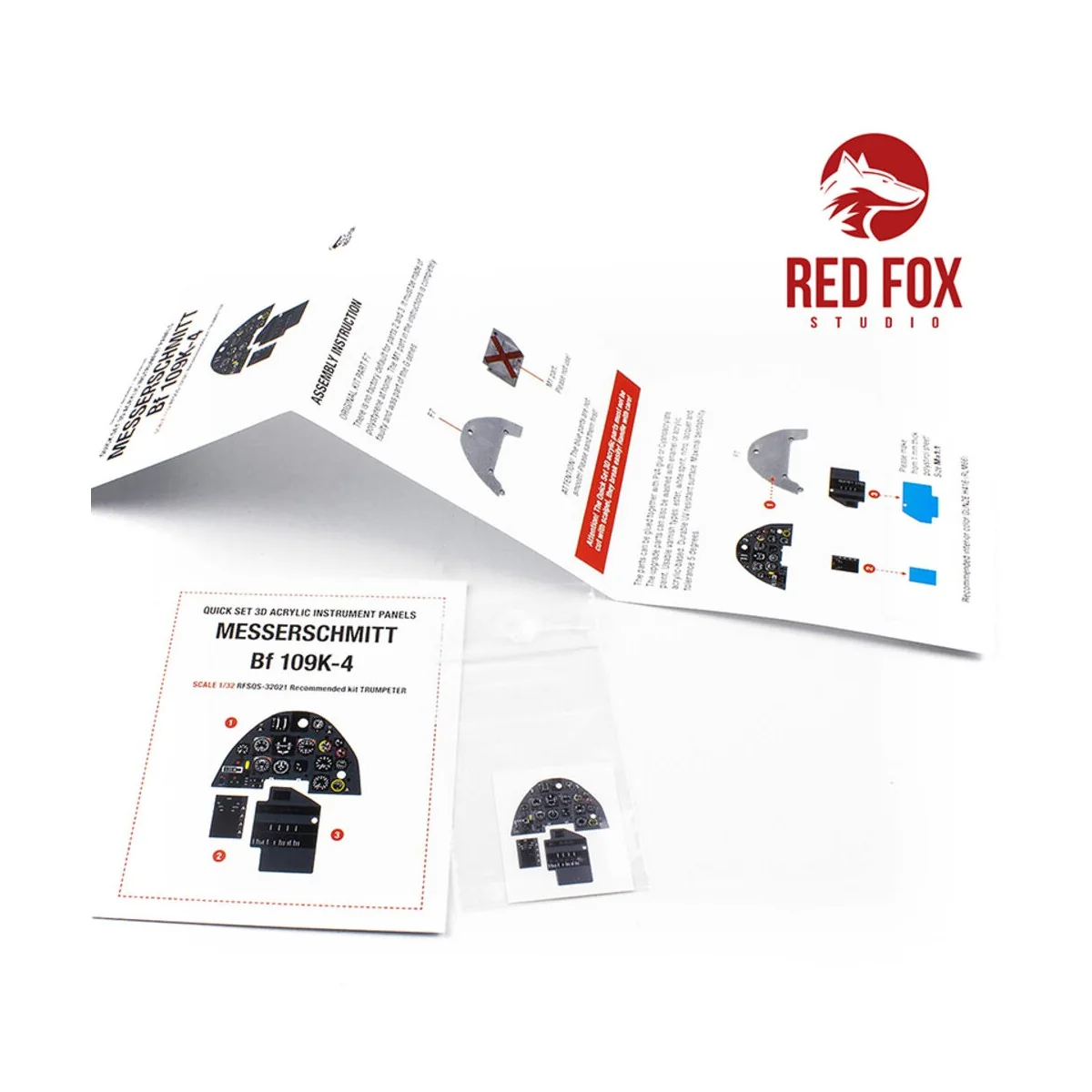 1/32 Messerschmitt Bf 109K-4 (for Trumpeter kit), 1/32 - Red Fox St...