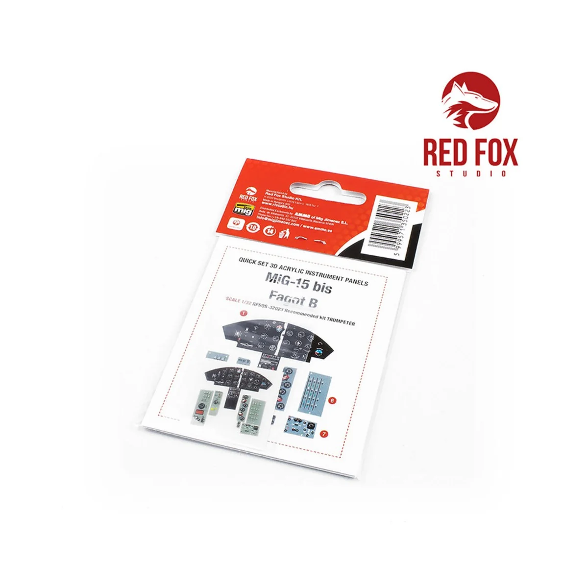 1/32 MiG-15 bis Fagot B (for Trumpeter kit), 1/32 - Red Fox Studio ...