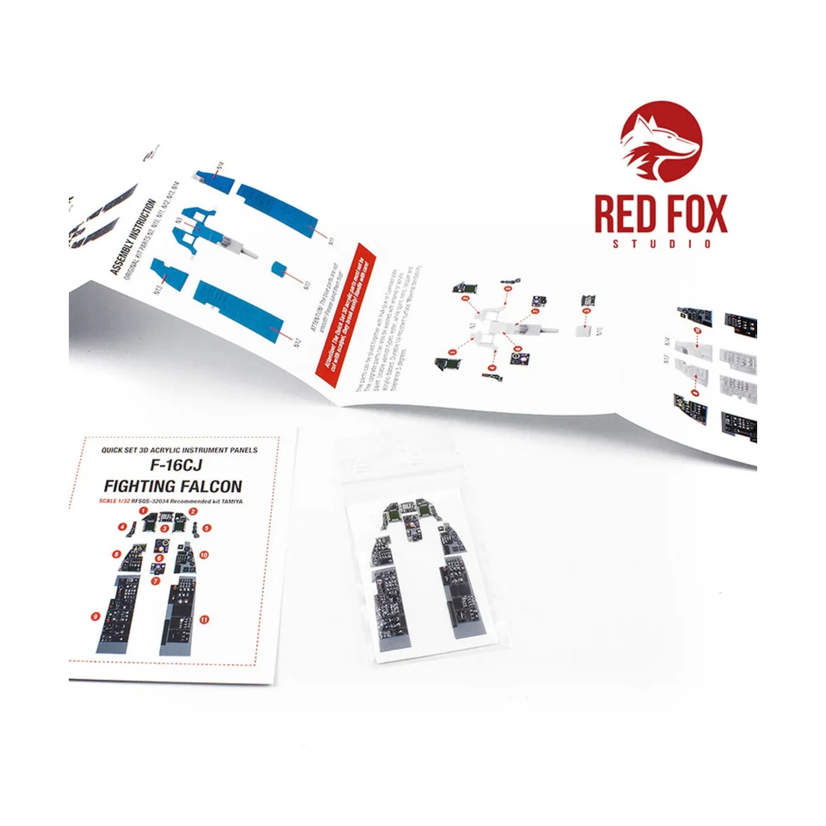 1/32 F-16CJ Fighting Falcon (for Tamiya kit), 1/32 - Red Fox Studio...