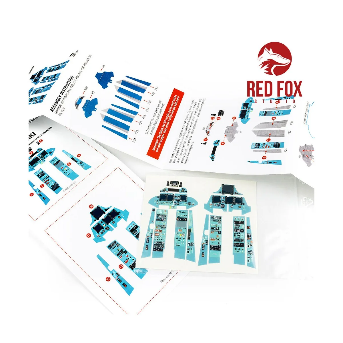 1/32 Su-30 MKI Flanker G (for Trumpeter kit), 1/32 - Red Fox Studio...