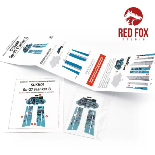 1/32 Sukhoi Su-27 Flanker B (for Trumpeter kit), 1/32 - Red Fox Stu...