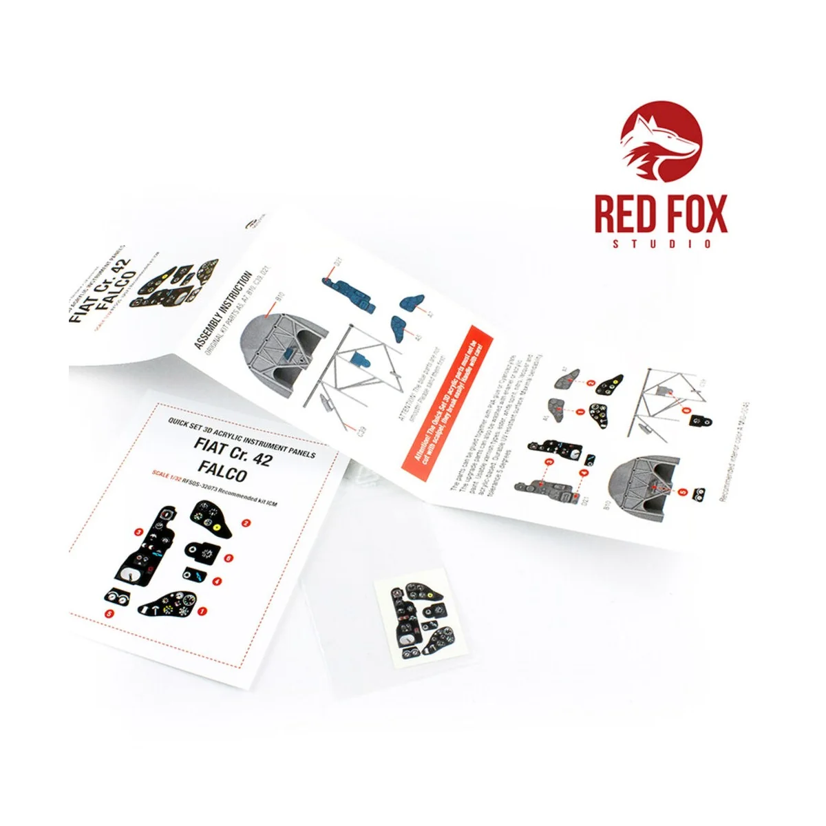 1/32 Fiat CR.42 Falco (for ICM Kit), 1/32 - Red Fox Studio RFSQS-32073