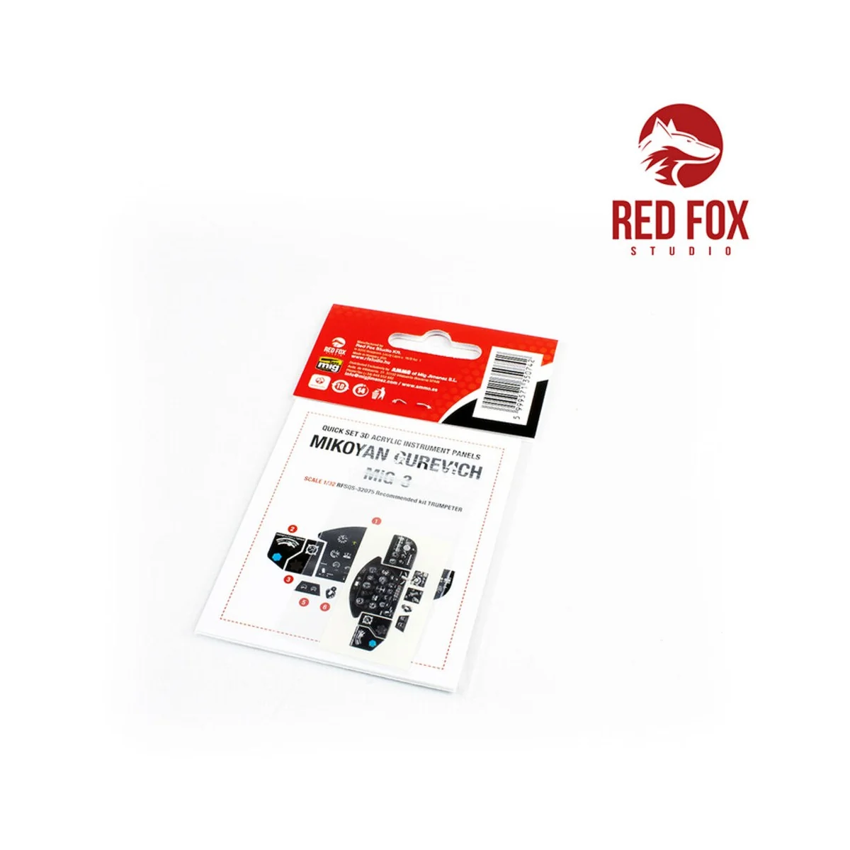 1/32 Mikoyan Gurevich MiG-3 (for Treumpeter Kit), 1/32 - Red Fox St...