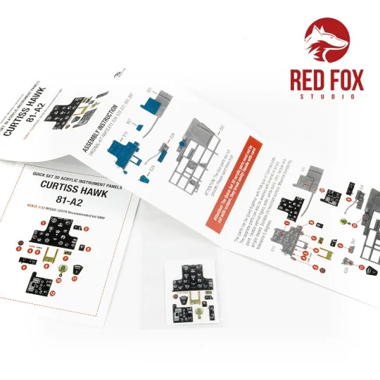 1/32 Curtis Hawk 81-A2 (for GWH kit), 1/32 - Red Fox Studio RFSQS-3...