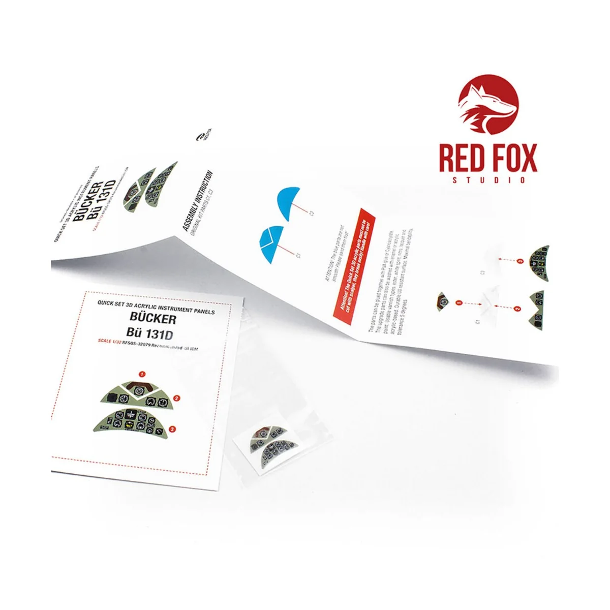 1/32 Bücker Bü 131D (for ICM kit), 1/32 - Red Fox Studio RFSQS-32079