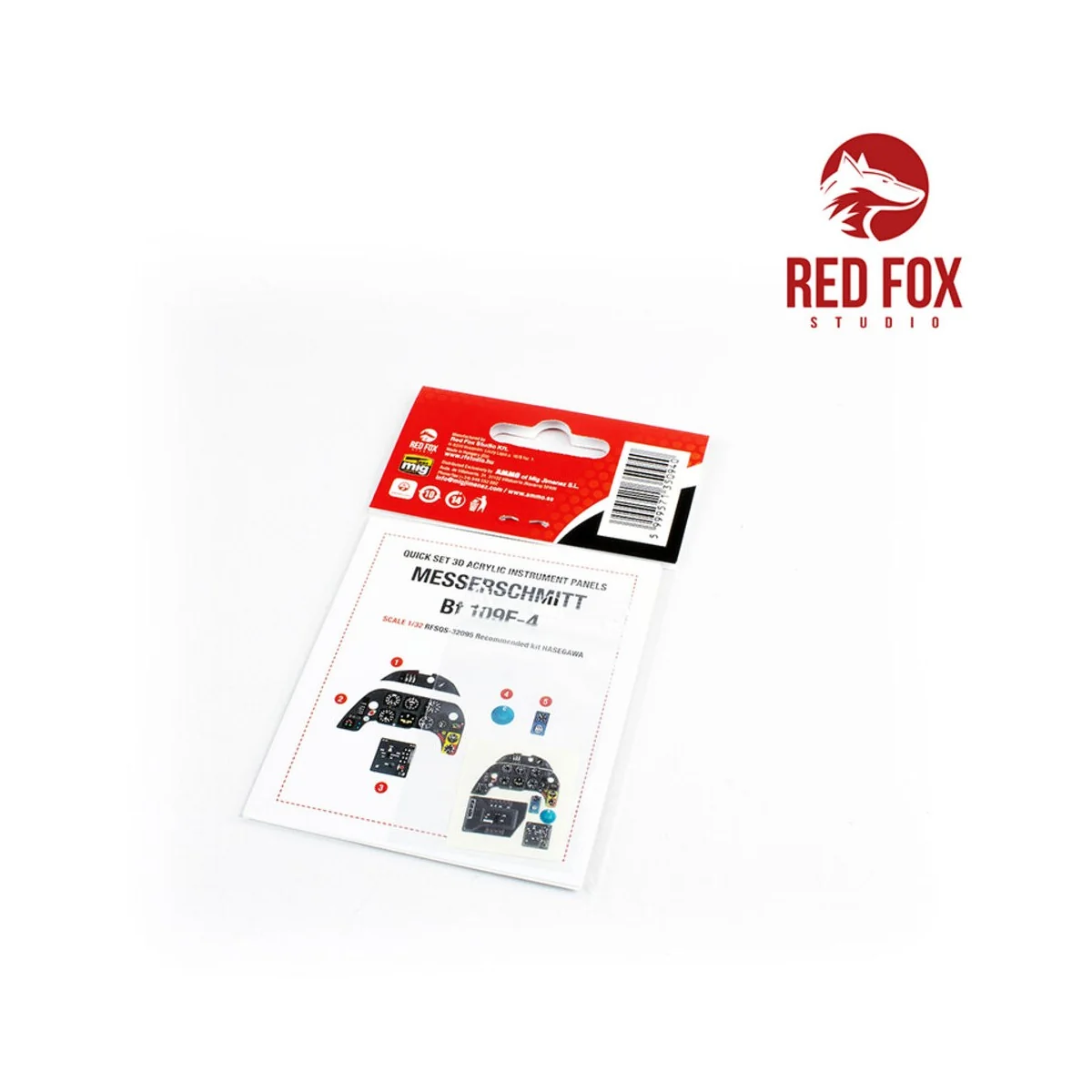 1/32 Messerschmitt Bf 109F-4 (for Hasegawa Kit), 1/32 - Red Fox Stu...