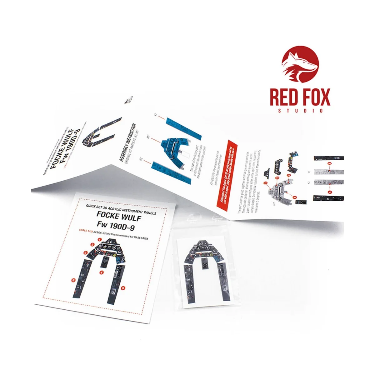 1/32 Focke Wulf Fw 190D-9 Dora (for Hasegawa kit), 1/32 - Red Fox S...